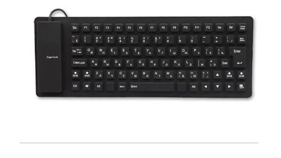 85 Keys Silicon Soft Keyboard USB Plug Play  Wired Gamer Waterproof Russian Keyboard Tablet Desktop Pad PC Tablet
