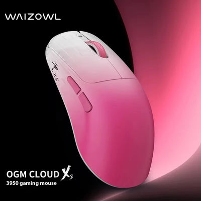 Waizowl OGM CloudXS Gaming Mouse Wireless 3mode E-sports Mice PAW3950 Lightweight Customziation Mouse Computer Accessories Gifts