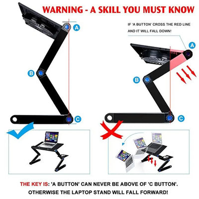 Aluminum Alloy Laptop Table Folding Notebook Desktop Stand