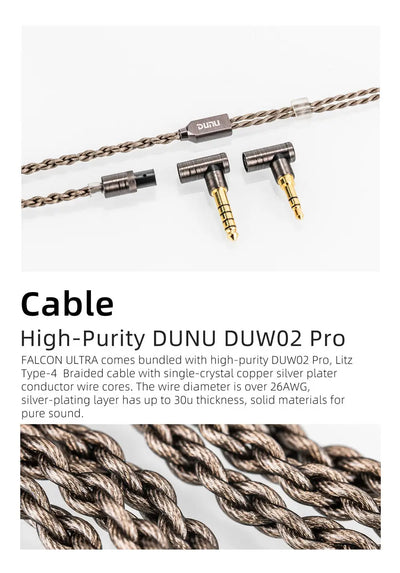 DUNU FALCON ULTRA /DYNAMIC DRIVER IEMS/IN-EAR EARPHONE