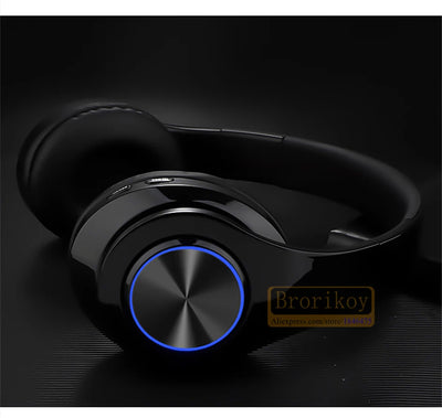 B39 Wireless Illuminated Headset Over-ear HiFi Stereo Headphones Foldable Gaming Headset For Airplane Travel Work Workout Home