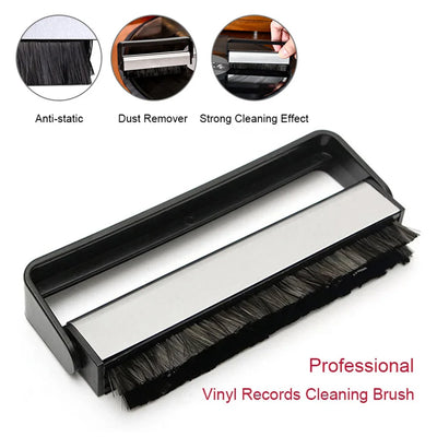M18K-Anti-Static Vinyl Record Cleaner Brush, Cleaning Brush for Vinyl/LP Records and Speakers