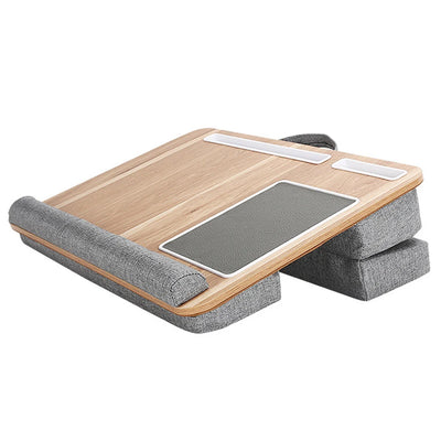 Portable Lap Laptop Desk with Pillow Cushion Home Office Lap Desk with Mouse Pad and Phone Holder Fits Up To 17.3 Inches Laptop