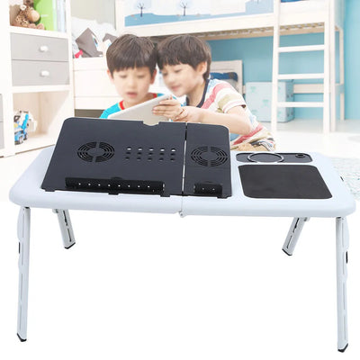 Adjustable Laptop Desk Lightweight Laptop Desk Laptop Notebook PC Folding Portable Car Bed Sofa Desk Stand Table 110lbs Capacity