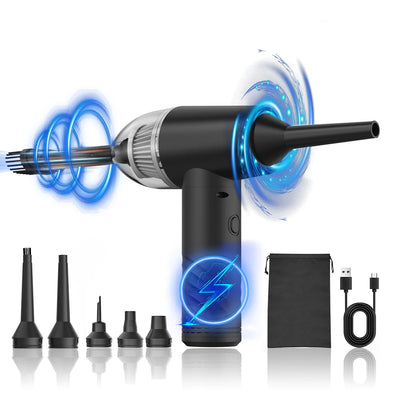 Vacuum Cleaner Protable Air Duster for Computer Cleaning 53000RPM Cordless Compressed Air Blower for PC computers Keyboard Clean