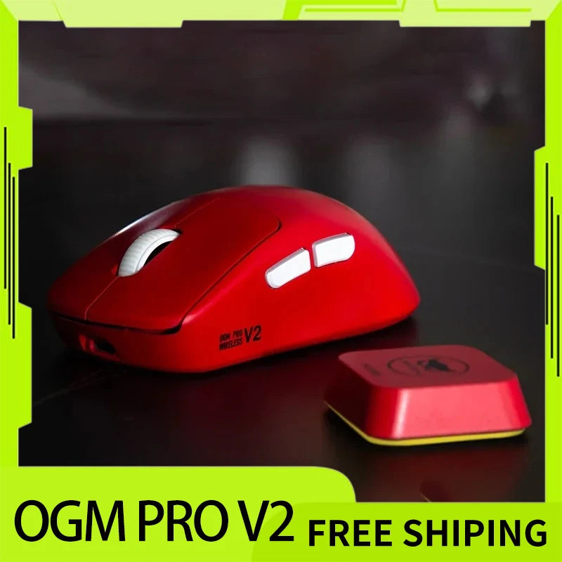 Waizowl Ogm Pro V2 Mouse Three-Mode Wireless Paw3950 30000dpi Gaming Mouse Lightweight Customize Mouse For Desktop Computer Gift