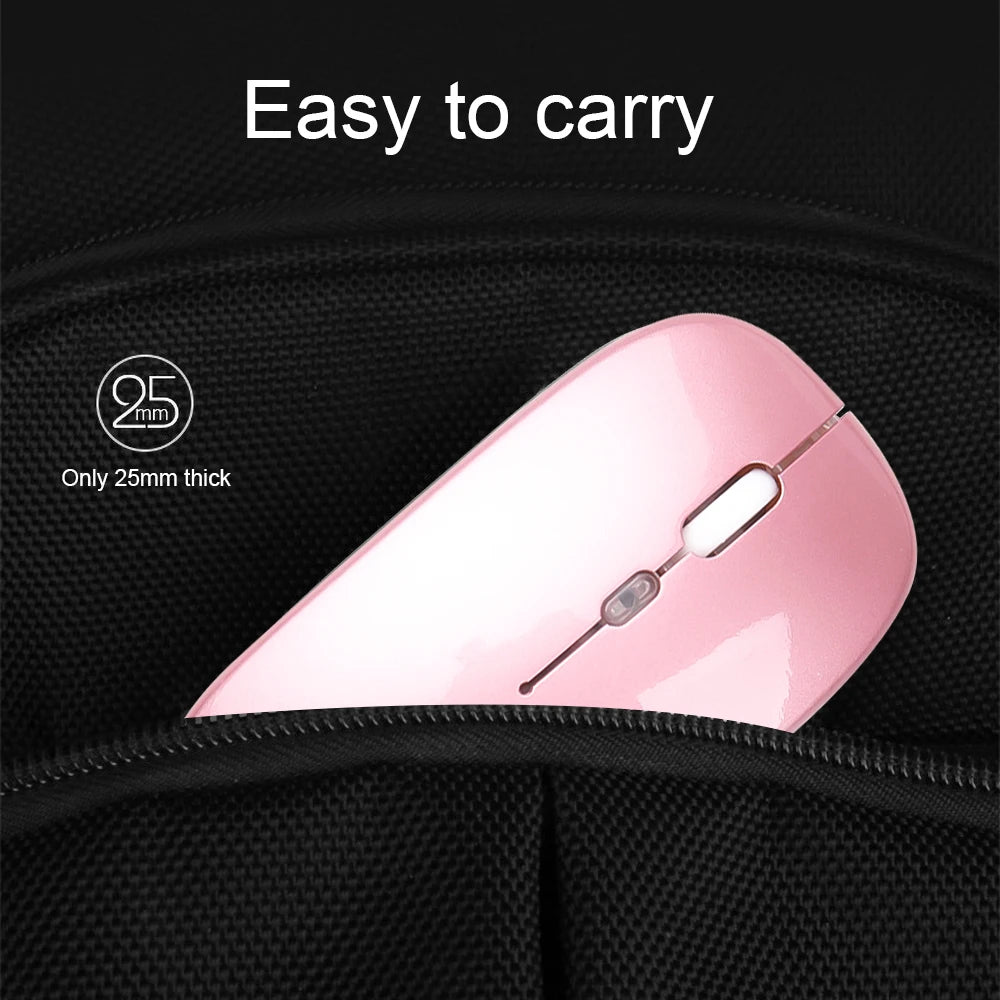 Wireless Mouse For Laptop PC 2.4GHz RGB Rechargeable Mouses Wireless Computer Silent Mice LED Backlit Ergonomic Gaming Mouse