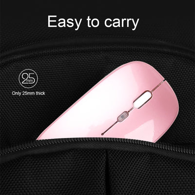 Wireless Mouse For Laptop PC 2.4GHz RGB Rechargeable Mouses Wireless Computer Silent Mice LED Backlit Ergonomic Gaming Mouse
