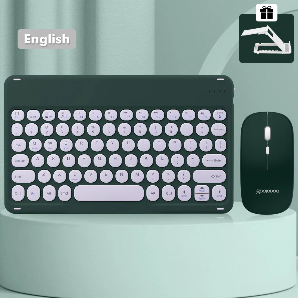 Bluetooth Keyboard Wireless Keyboard and Mouse Teclado for iPad 10th 2022 Xiaomi Samsung Huawei Tablet Android IOS Windows