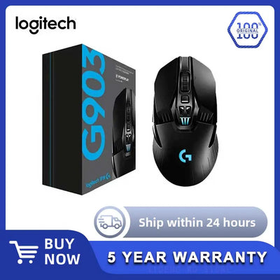 Logitech G903 HERO LIGHTSPEED Wireless Gaming Mouse RGB 16000DPI Gamer Upgrade Wireless Bluetooth Mouse mouse game wireless