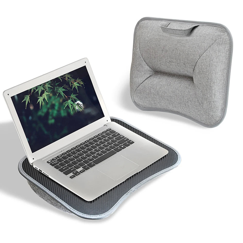 Laptop Lap Desk with Soft Pillow Cushion Multifunctional Laptop Desk Writing Padded Tray for Work Game
