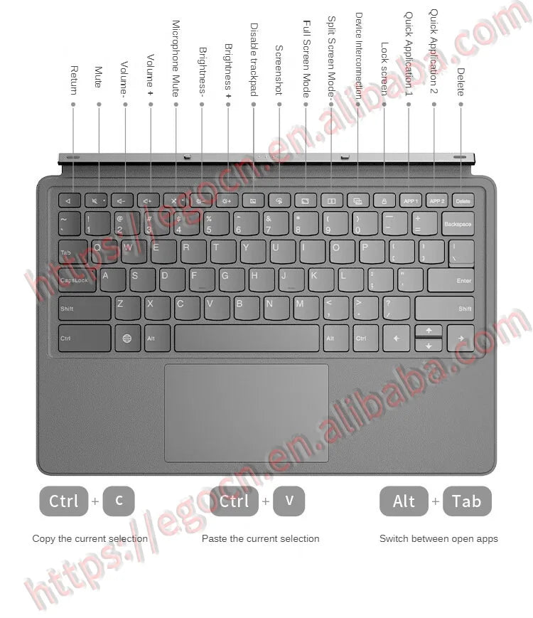 Lenovo Xiaoxin Pad Pro 12.7 2025 Magnetic Keyboard and Stand 2nd Protection Case