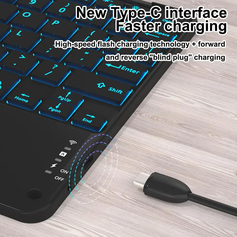 Tablet Keyboard Backlight Keyboard For Desktop Wireless Keyboard With Touchscreen Tablet Computer Keyboard For Home Work