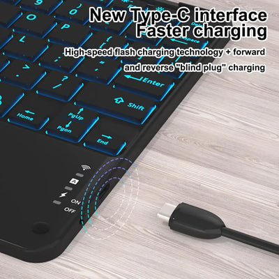 Tablet Keyboard Backlight Keyboard For Desktop Wireless Keyboard With Touchscreen Tablet Computer Keyboard For Home Work