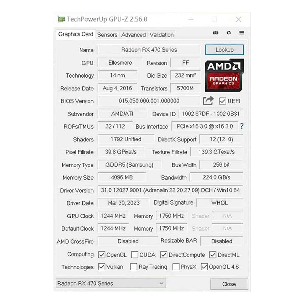 SOYO Graphics Cards AMD Radeon RX470 4G GDDR5 256bit Video Card HDMI+DP+DVI For Desktop Gaming Computer Components GPU RX 470
