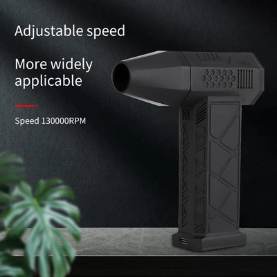 Air Blower 130000RPM Mini Turbo Jet Fan Portable Turbo Fan 52+M/S High Speed Duct Fan Brushless Motor Computer Keyboard Cleaner