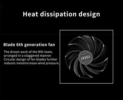 MSI GeForce RTX 4060 VENTUS 2X BLACK 8G OC Gaming Graphics Card 8G GDDR6 128-bit PCI-E 4.0x8 HDMI DP 8Pin Desktop Video Card New