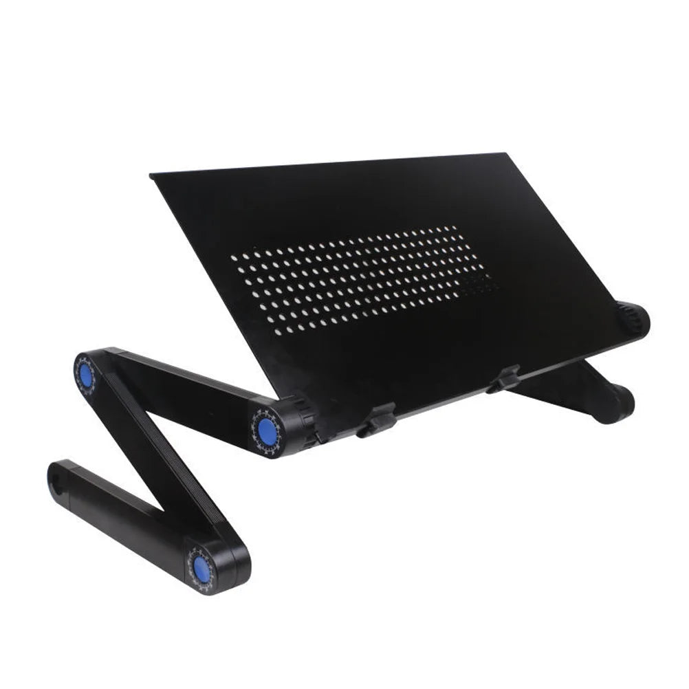 Office Desk Folding Table for Laptop Notebook Aluminum Alloy 4900X4800X2600CM Portable Black Standing