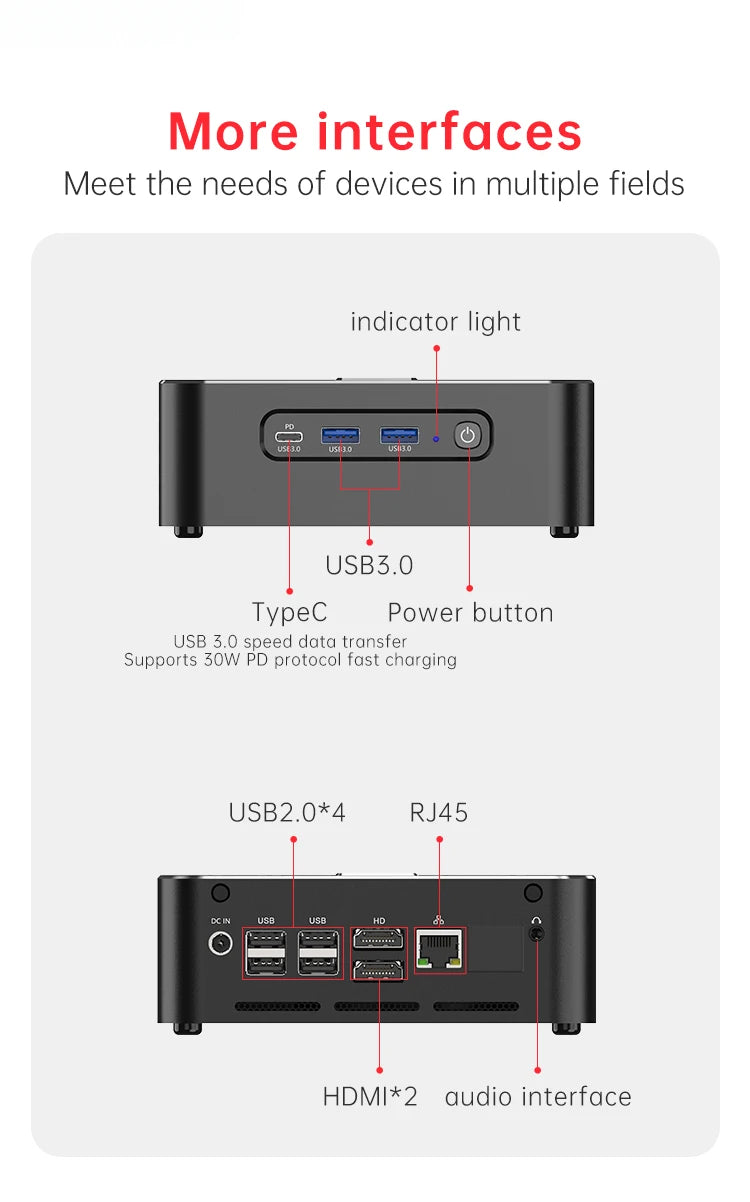 Mini Host M700S Gaming Pc 16GB