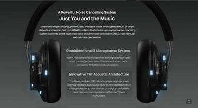 Huawei Freebuds Studio Bluetooth 5.2 Headphone ANC 6 Mic Noise Cancelling Earphone AAC HiFi Audiophile Stereo Wireless Headset