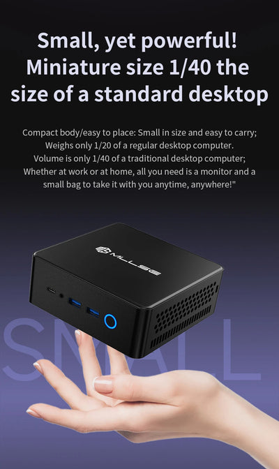 MLLSE K2 Mini AMD Ryzen 7 7735HS Gaming Computer