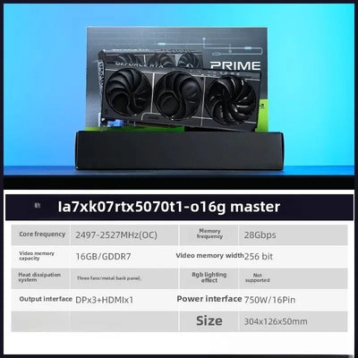 RTX5070Ti/4070Ti SUPER Raptor Sky Selection White Vulcan Game Graphics Card