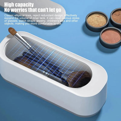 Ultrasonic Cleaning Machine 45000Hz High Frequency Vibration USB Charging Battery 360° For Glasses Watch Ring Portable Cleaner