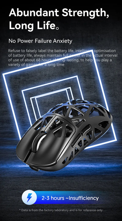ATTACK SHARK  R2 Magnesium Alloy Wireless Mouse PAW3950 Lightweight Gaming Esports Bluetooth Three-Mode 8k Gaming Office Mouse