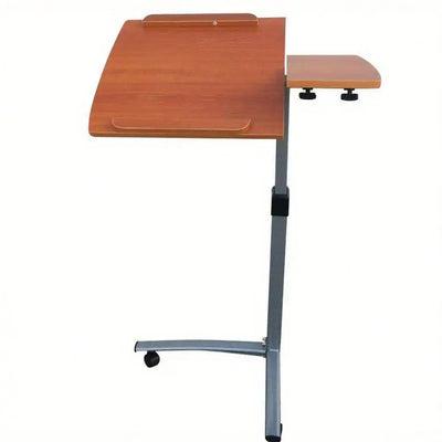 Mobile Rolling Laptop Desk Bedside Stand Height Adjustable Computer Laptop Table