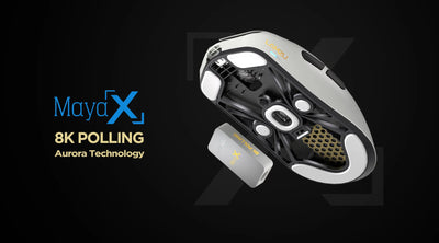 LAMZU MAYA X Gaming Mouse (8K Dongle Included, Web Driver Compatible)