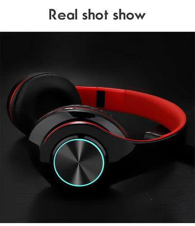B39 Wireless Illuminated Headset Over-ear HiFi Stereo Headphones Foldable Gaming Headset For Airplane Travel Work Workout Home