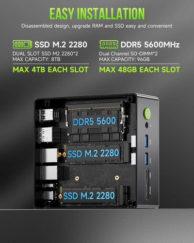 GMKtec K11 Nucbox AMD R9 Gaming Computer