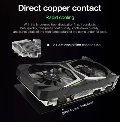 MLLSE RTX 2060 Super 8GB Graphics Card GDDR6 256 Bit PCI-E 3.0×16 8Pin NVIDIA GPU Rtx 2060super Gaming Video Card Placa De Vide