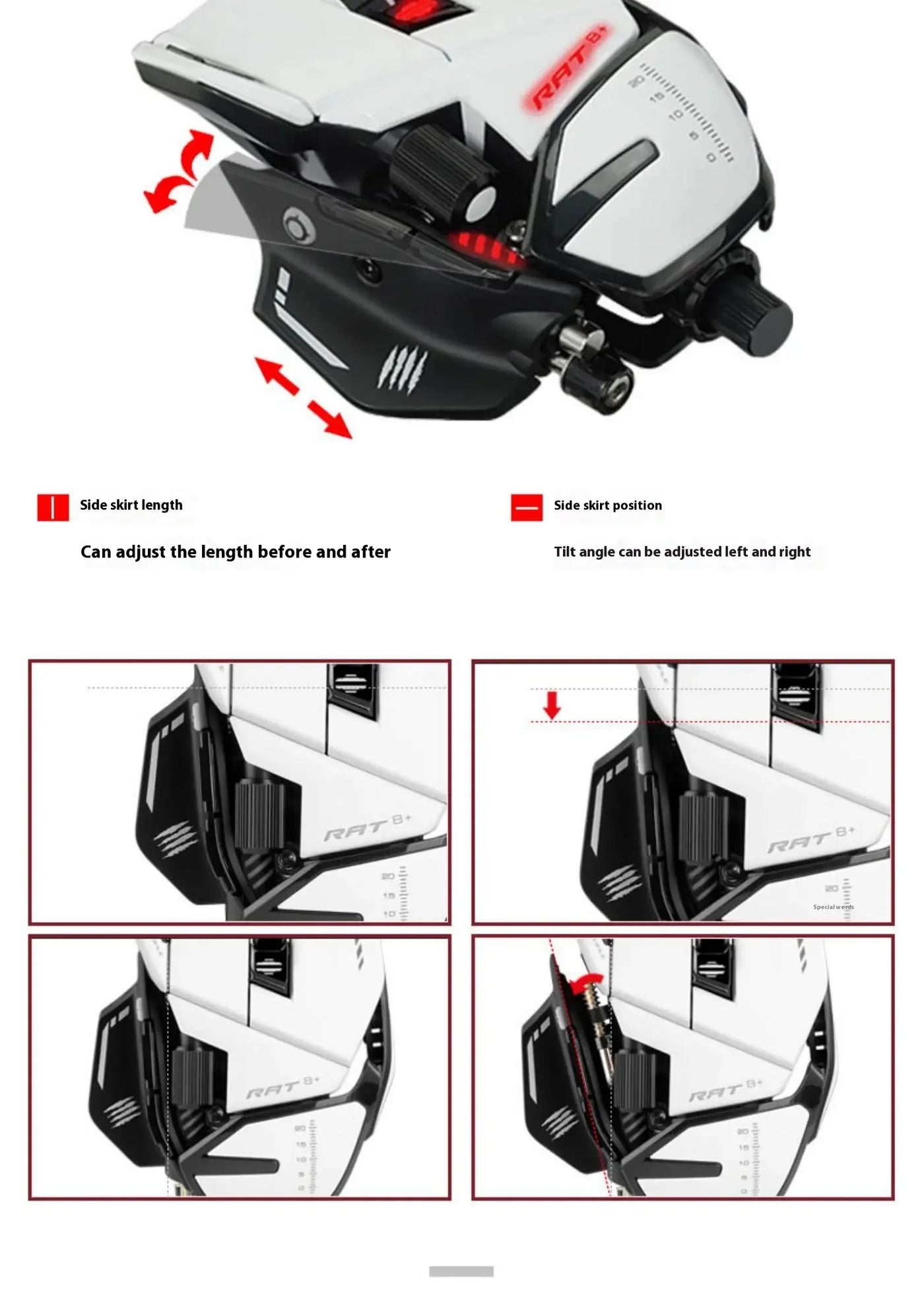 Madcatz Rat8+ Mouseesports Gaming Rat Pro X3 Wired Mechanical Mouse 11 Keys Programming Button Mice Pmw3389 Comfortable Custom