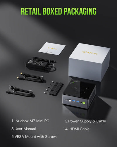 GMKtec M7 MINI PC AMD R7 Pro 6850H Wins 11 Pro