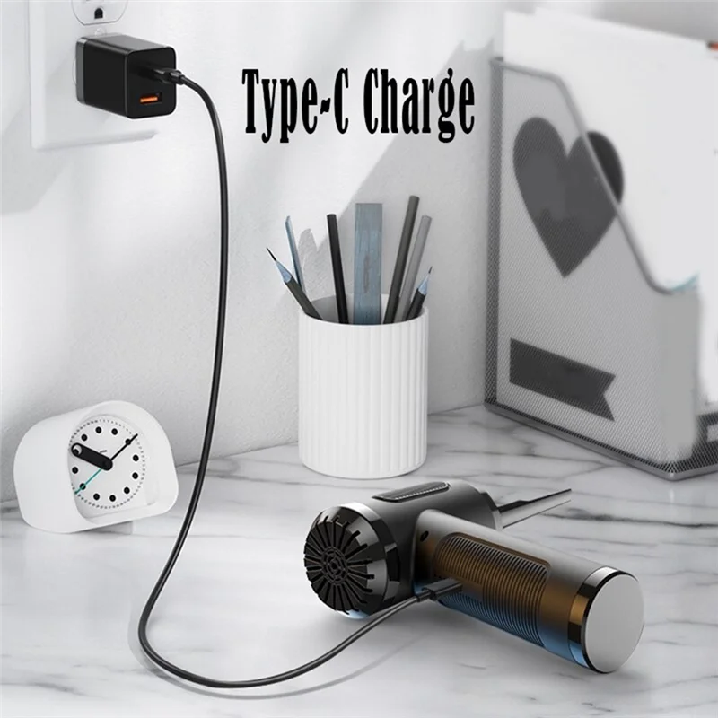 New--Portable Compressed Air Duster USB Charging Computer Household Blower Cleaner Car Powerful Cleaning Durable A