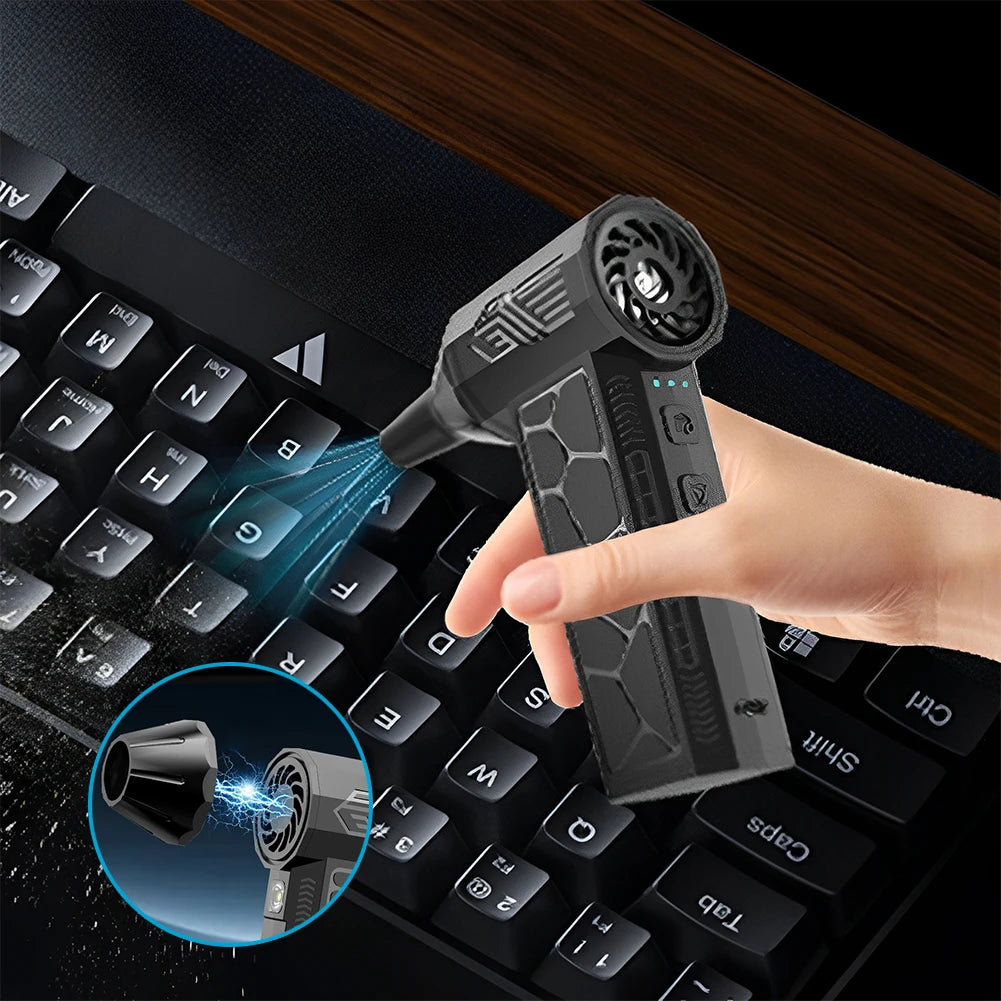 Mini Turbo Jet Fan 130000 RPM Dust Cleaner 50m/s Powerful Air Duster Blower Turbo Violent Blower PC Keyboard Computer Cleaning