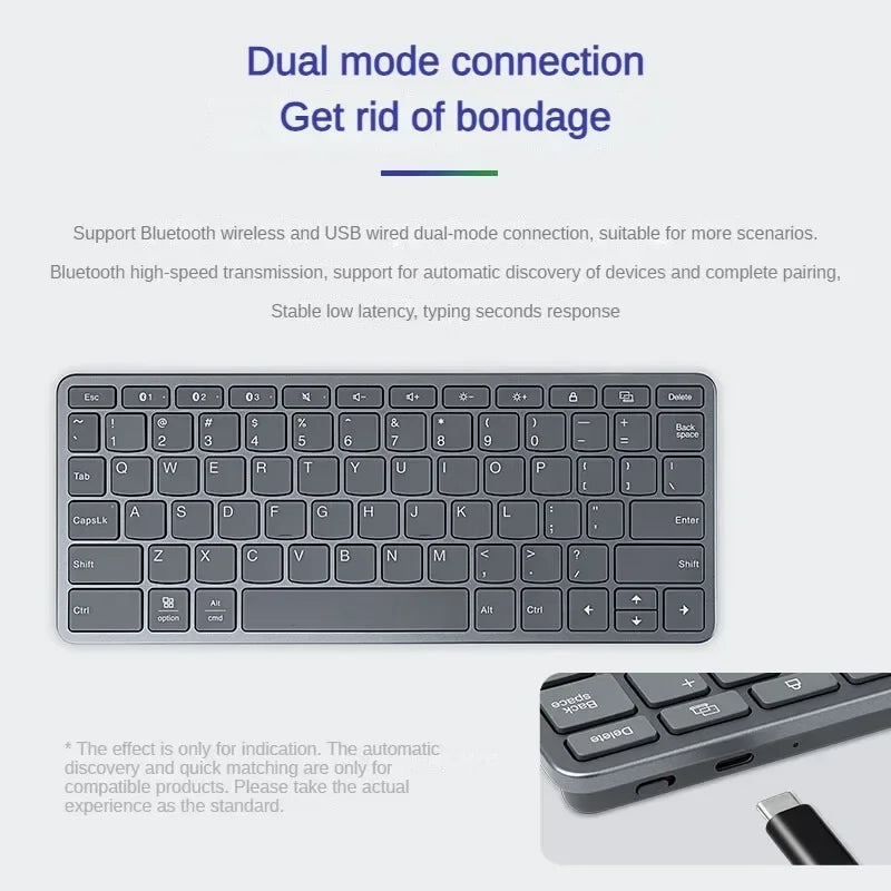 Xiaoxin Wireless Keyboard Air Portable for Lenovo Pad Studio Pad 2024 Legion Y700 Pad Pro Android Apple Windows MacOS
