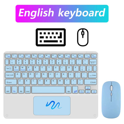 Wireless Keyboard with Touchpad for Android iOS Windows Bluetooth Keyboard and Mouse For Samsung Apple Lenovo Phone Tablet