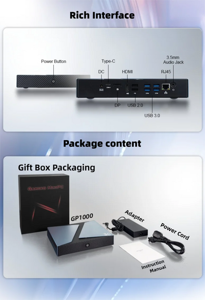 Mini PC intel Core i9-10885H i7-10870H Nvidia GTX1650