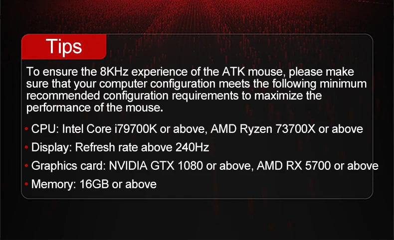 ATK BlazingSky F1 Extreme Wireless Gaming Mouse PAW3950 Ultra Dual-Mode 8000Hz 35g Lightweight E-sports FPS Mice