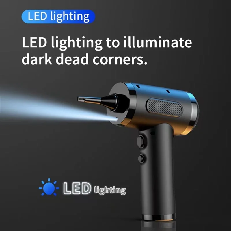 New--Portable Compressed Air Duster USB Charging Computer Household Blower Cleaner Car Powerful Cleaning Durable A
