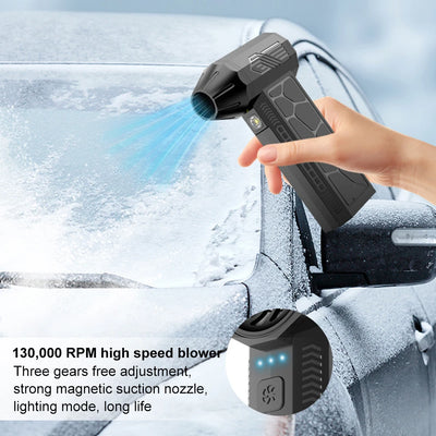 Mini Turbo Jet Fan 130000 RPM Brushless Motor Powerful Blower Strong Winds 50m/s Turbo Jet Blower Air Duster Blower Dust Cleaner