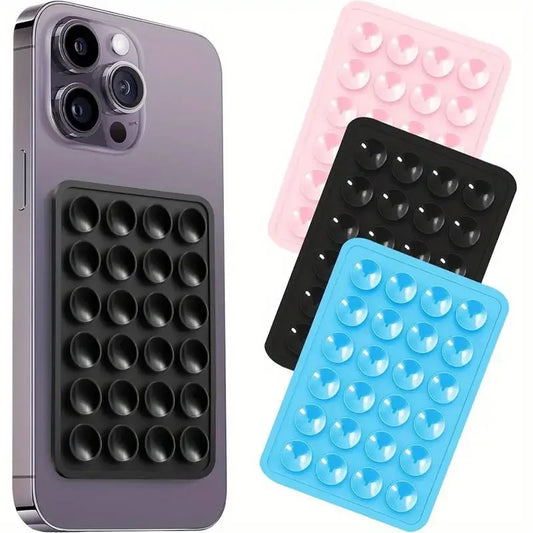 Silicone Suction Phone Holder Mat Multifunctional Suction Cup Wall Stand Square Anti-Slip Single-Sided Case