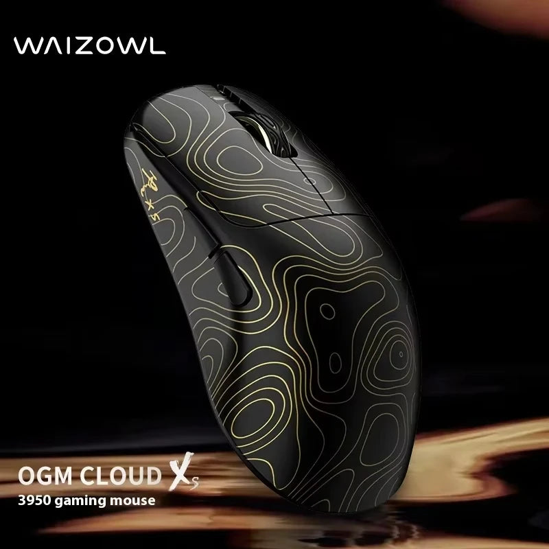 Waizowl OGM CloudXS Gaming Mouse Wireless 3mode E-sports Mice PAW3950 Lightweight Customziation Mouse Computer Accessories Gifts