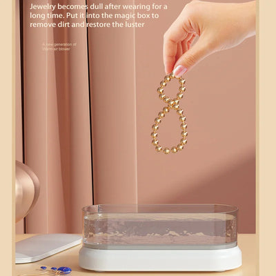 Xiaomi 47khz Ultrasonic Cleaner Portable Intelligent Multifunctional Transparent Cleaning Machine Jewelry Rings Glasses Watches