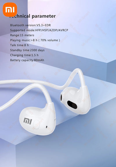 Xiaomi Bluetooth 5.3 Earphones Wireless Bone Conduction Waterproof Earphones Stereo Over-ear Sports Earphones with Microphone