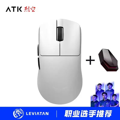 ATK F1 Extreme Non-porous Lightweight Wireless Gaming Mouse PAW3950 Ultra Dual-Mode 8000Hz 35g Lightweight E-sports FPS Mice
