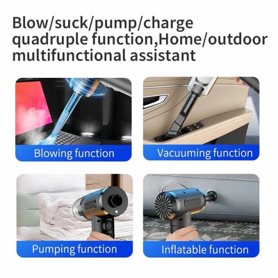 Portable Compressed Air Duster USB Charging Computer Household Blower Cleaner Car Powerful Cleaning Durable A