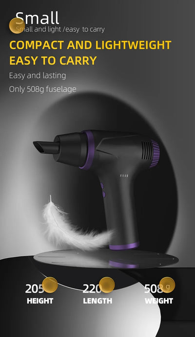 15000mAh Portable Compressed Air Blower High Power Brushless Multifunction Air Duster Cleaner for Keyboard Computer Cleaning